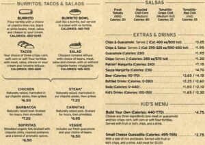 chipotle menu pdf
